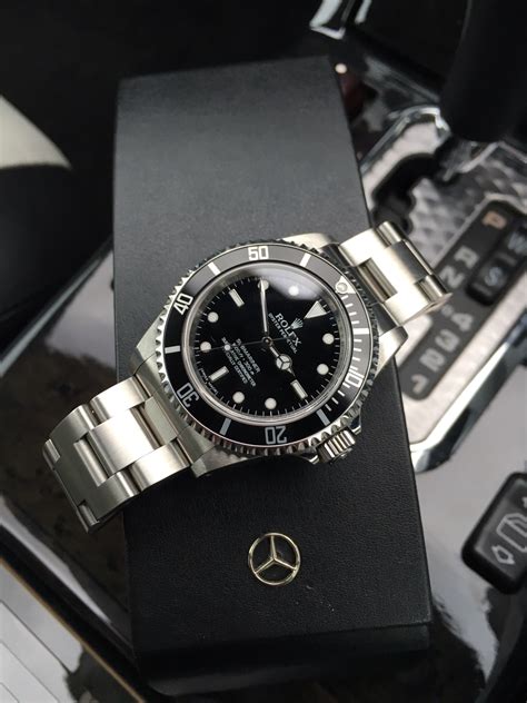 mercedes symbol on Rolex watch